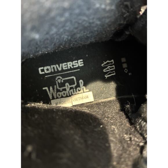 Converse Woolrich CT Street Hiker Plaid Chuck Taylor Black Papyrus 8.5 men 10 - Picture 5 of 8